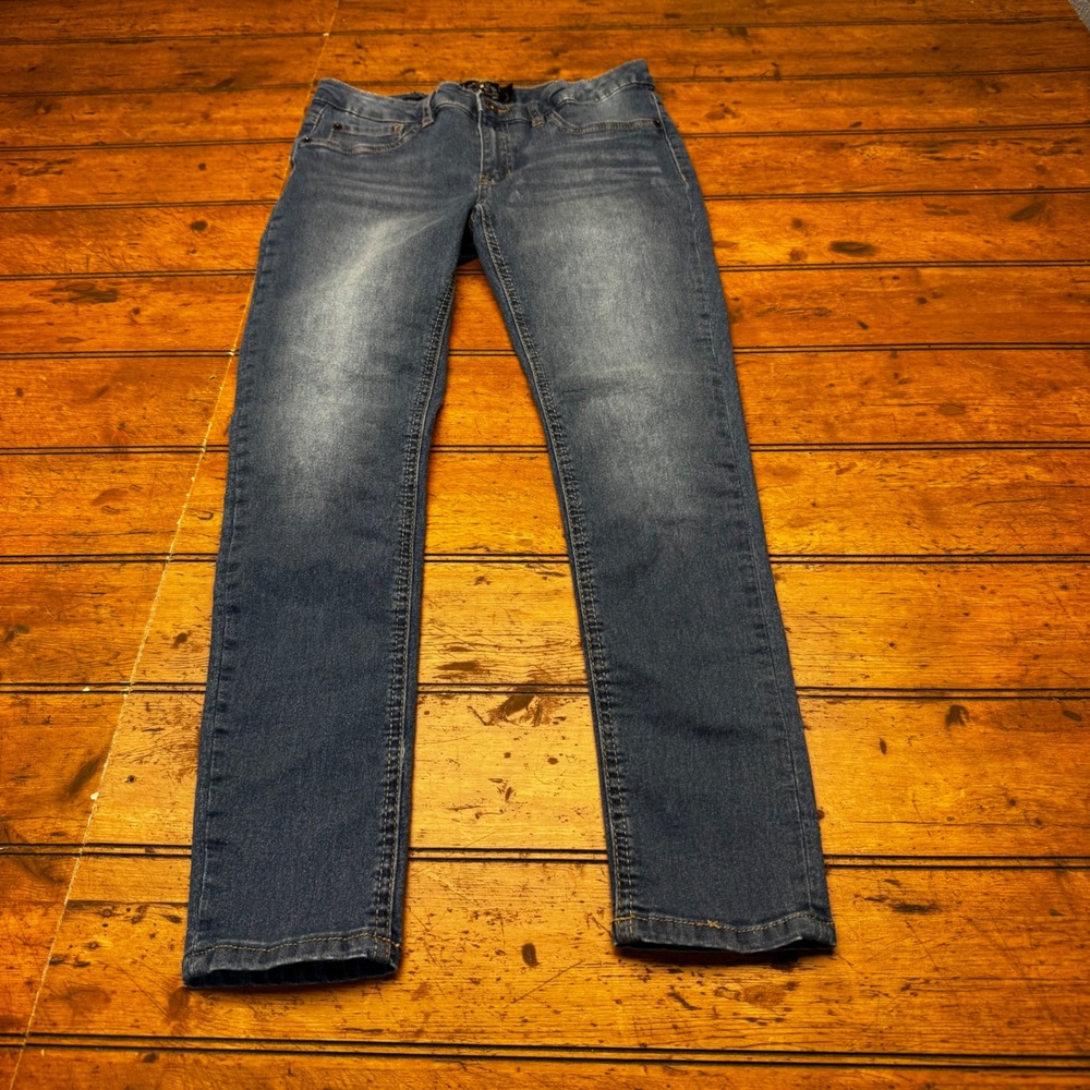 Lucky Brand Girls Zoe Skinny Jeans Medium Wash Blue Denim Size 14‎